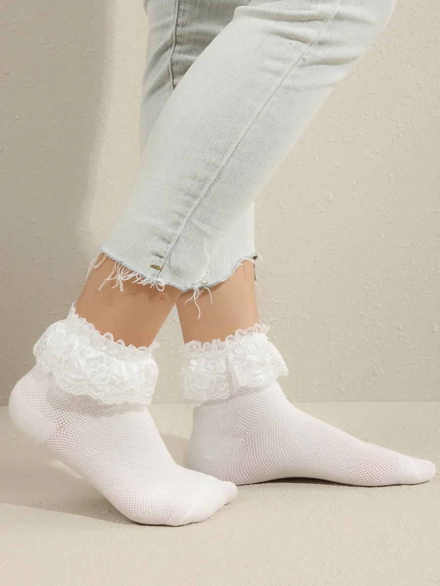 Lace Trim Socks