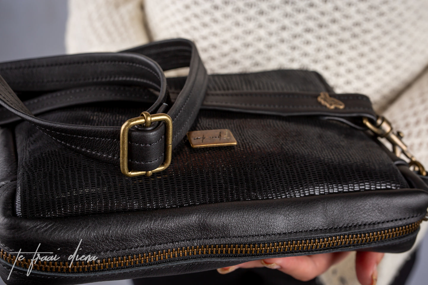 Anya Sling Bag - Black Bling