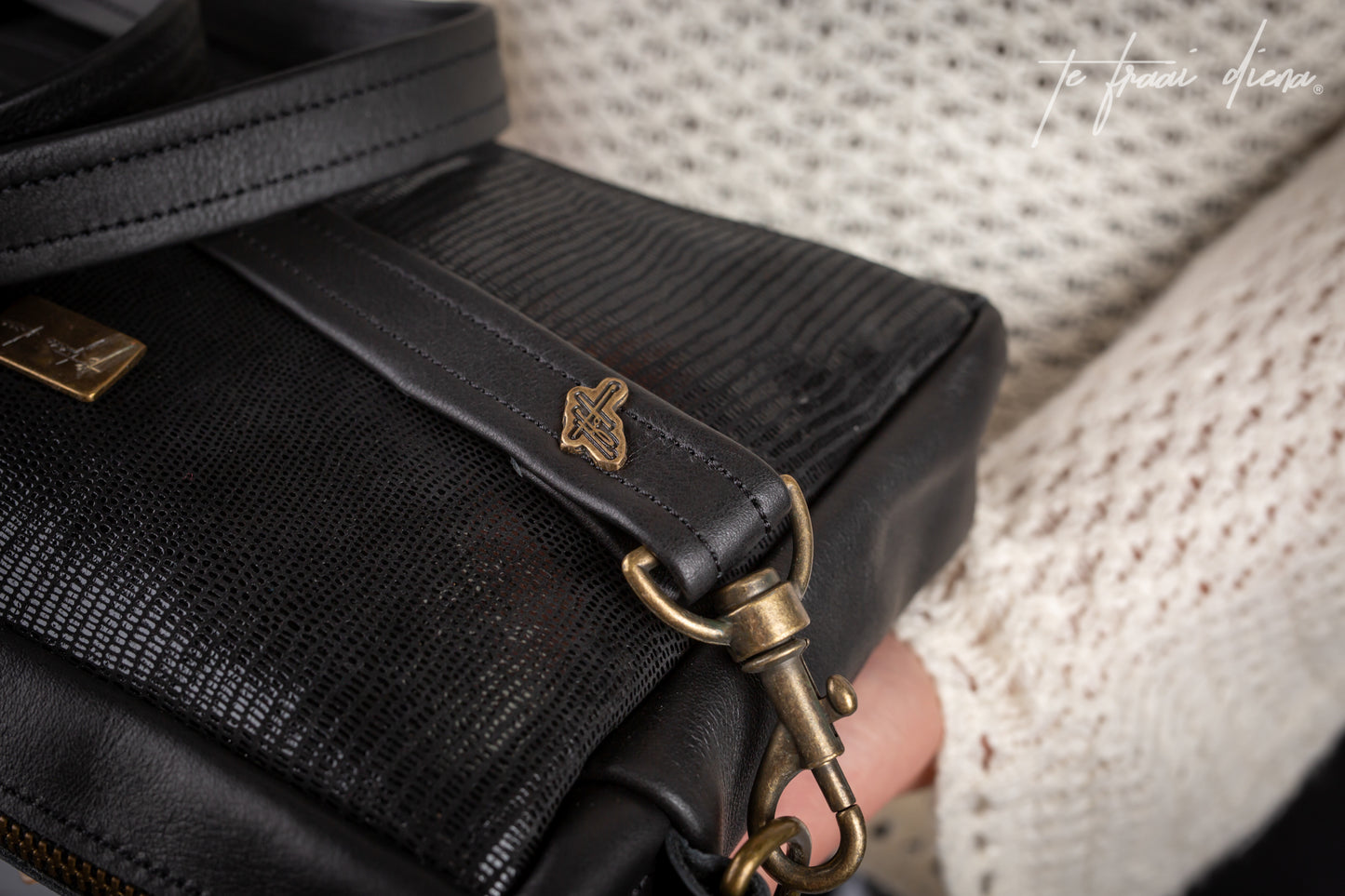 Anya Sling Bag - Black Bling