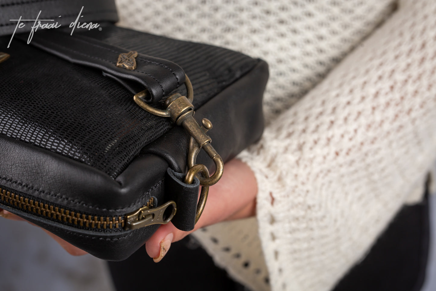 Anya Sling Bag - Black Bling