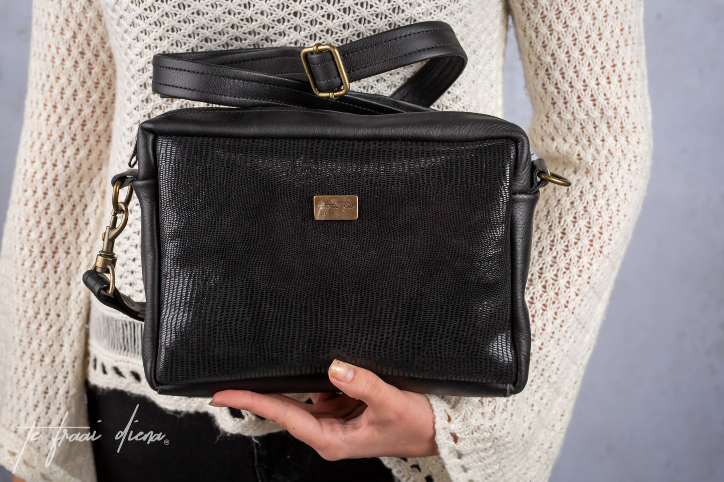 Anya Sling Bag - Black Bling