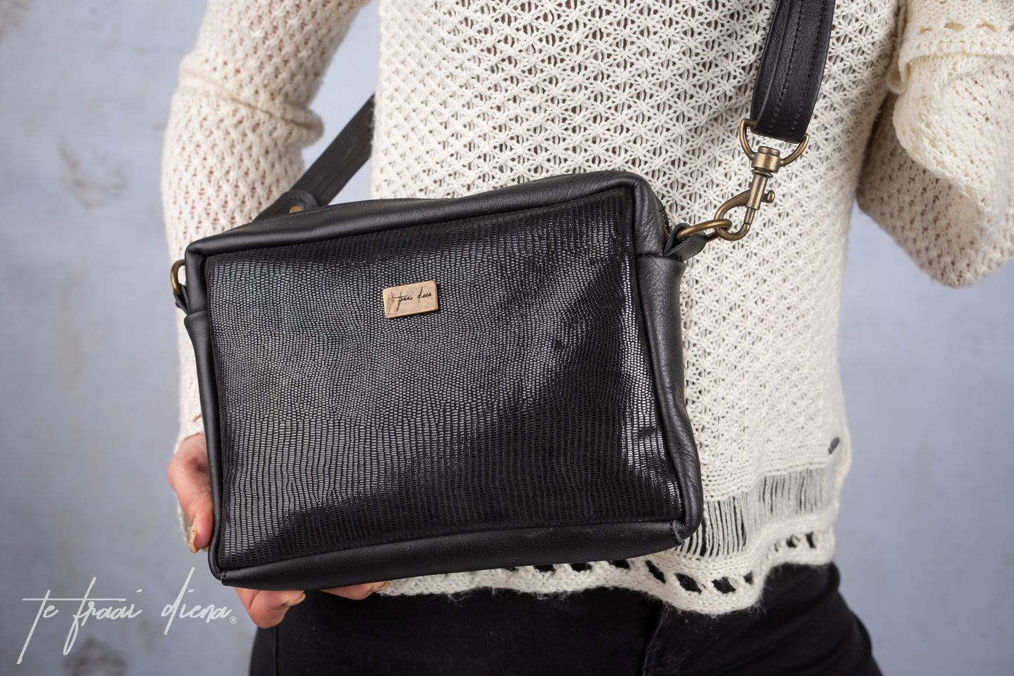 Anya Sling Bag - Black Bling
