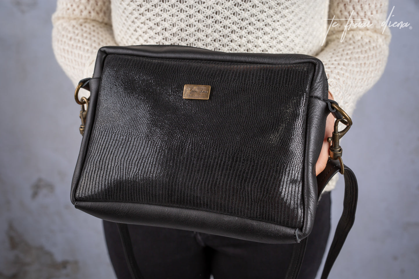 Anya Sling Bag - Black Bling