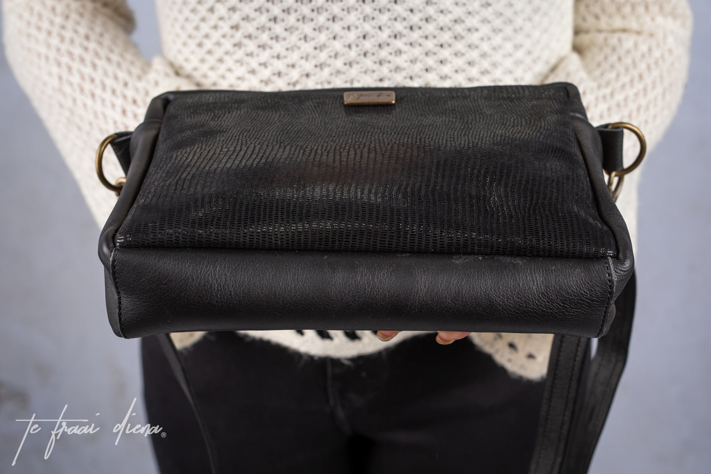 Anya Sling Bag - Black Bling