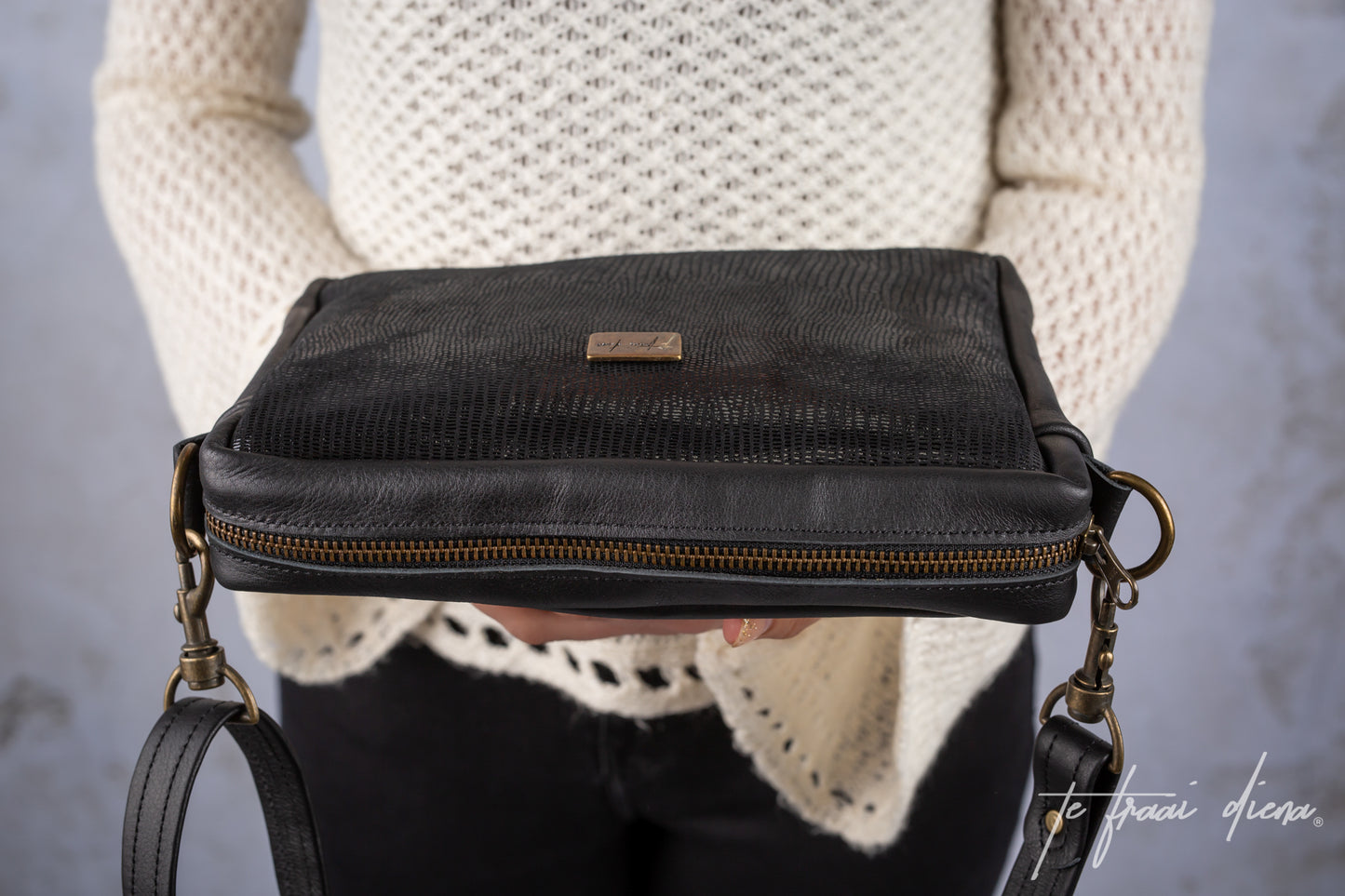 Anya Sling Bag - Black Bling