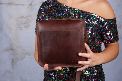 Box Satchel - Cigar Brown