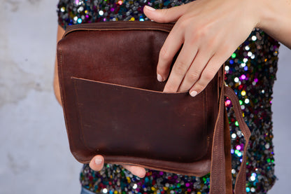 Box Satchel - Cigar Brown