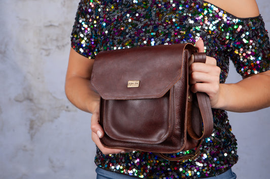Box Satchel - Cigar Brown