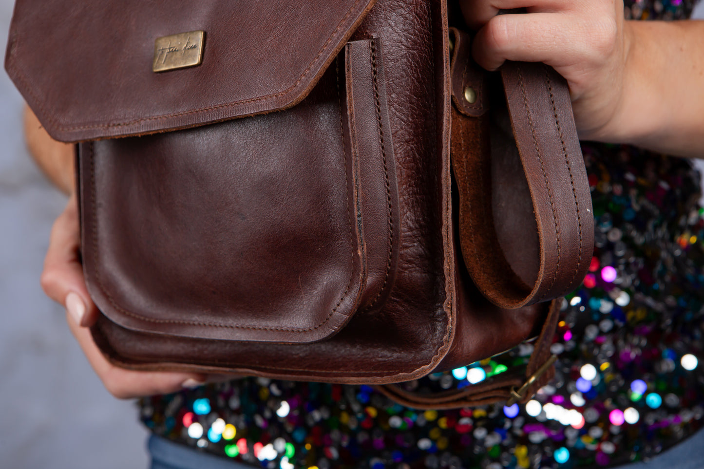 Box Satchel - Cigar Brown