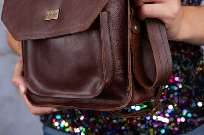 Box Satchel - Cigar Brown