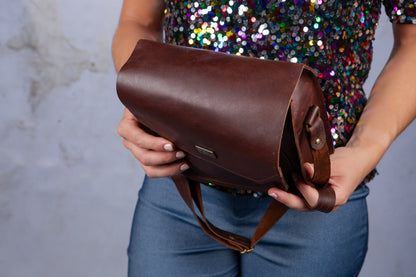 Box Satchel - Cigar Brown