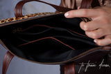 Cara Tote Bag - Jaguar & Cigar (End of Range)