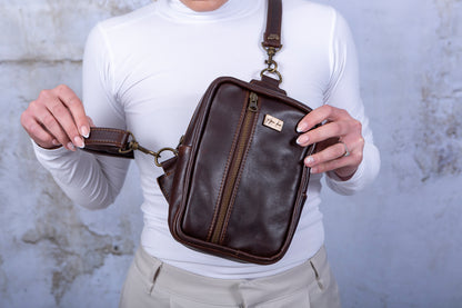 Cross Body Bag - Dark Choc