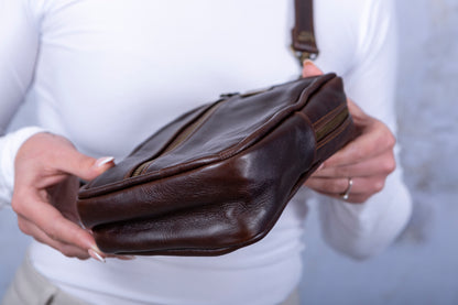 Cross Body Bag - Dark Choc
