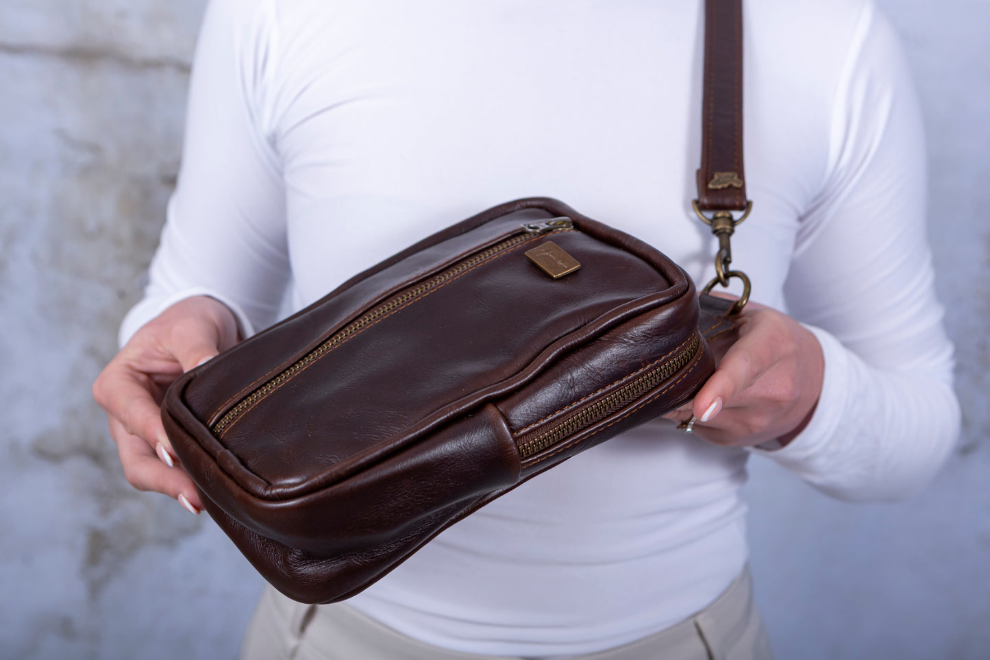 Cross Body Bag - Dark Choc