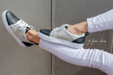 Fleur Sneaker - Navy Glitter