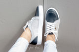 Fleur Sneaker - Navy Glitter
