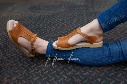 Izette - Toffee (Elevated Sole)