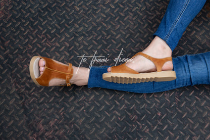 Izette - Toffee (Elevated Sole)