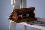 Zip Around Wallet - Texas Tan