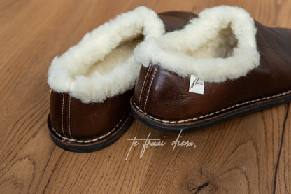 Men's Slipper - Dark Choc