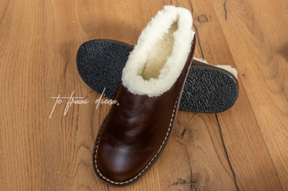 Men's Slipper - Dark Choc