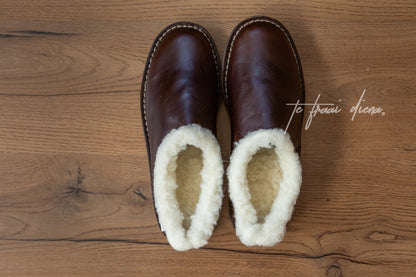 Men's Slipper - Dark Choc