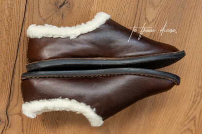 Men's Slipper - Dark Choc