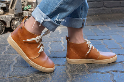 Men's Lace Up Sneaker Boot - Toffee