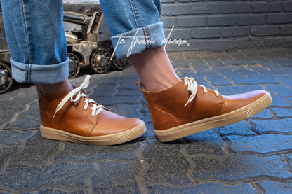 Men's Lace Up Sneaker Boot - Toffee