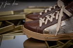 Nienke Sneaker - Choc & Gold Nguni
