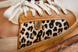 Nienke Sneaker - Cream, Toffee & Jaguar
