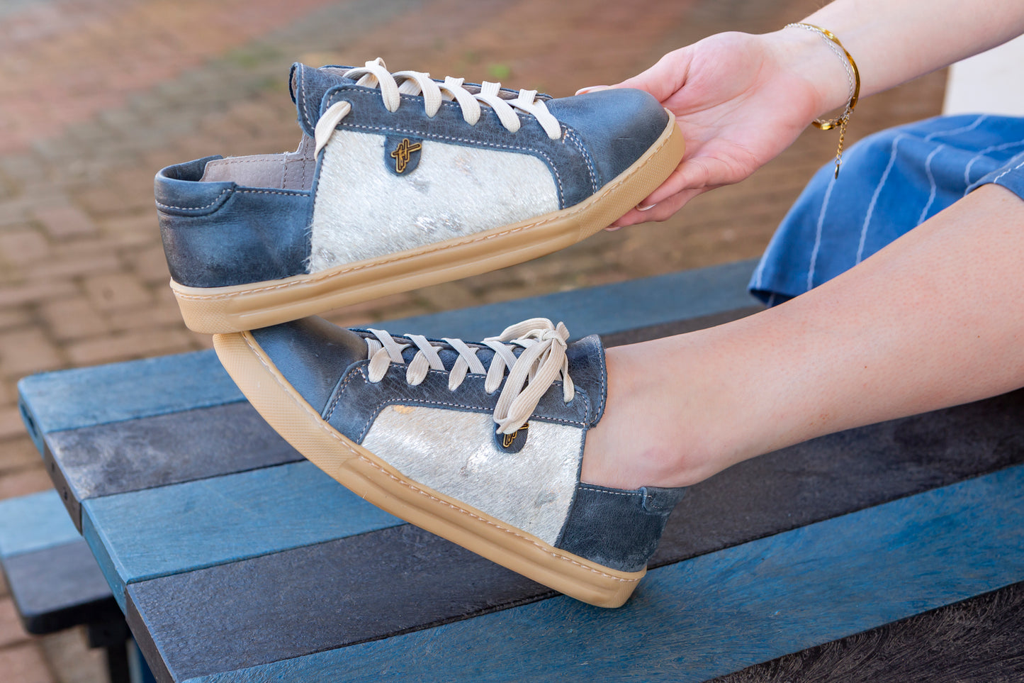 Nienke Sneaker - Denim Shimmer