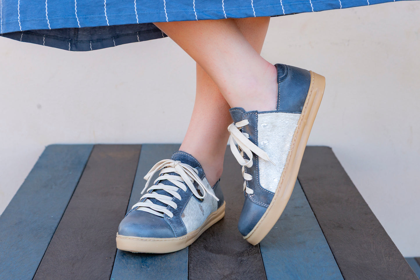 Nienke Sneaker - Denim Shimmer