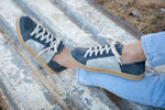 Nienke Sneaker - Denim & Silver Nguni