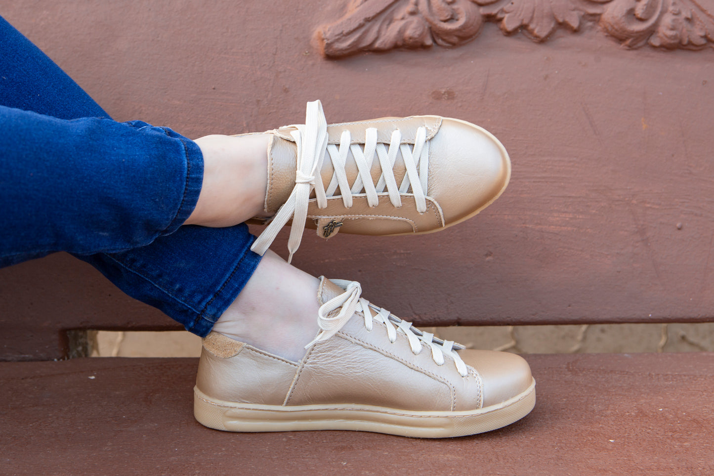 Nienke Sneaker - Metallic Gold