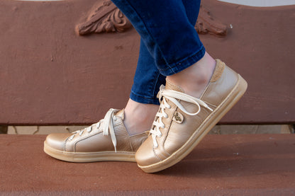 Nienke Sneaker - Metallic Gold