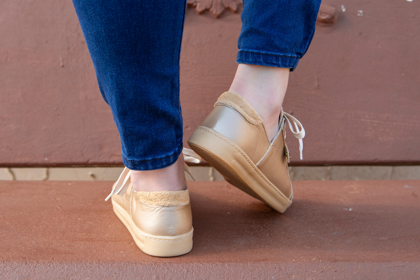 Nienke Sneaker - Metallic Gold