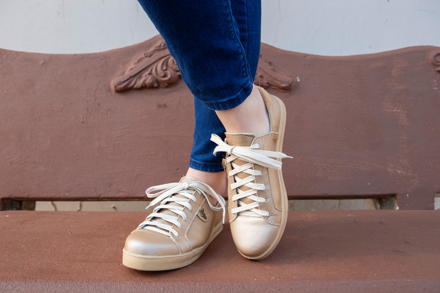 Nienke Sneaker - Metallic Gold