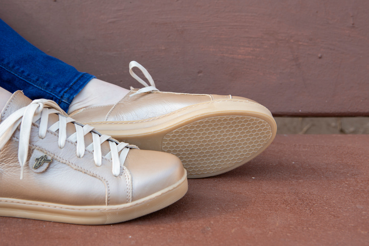 Nienke Sneaker - Metallic Gold