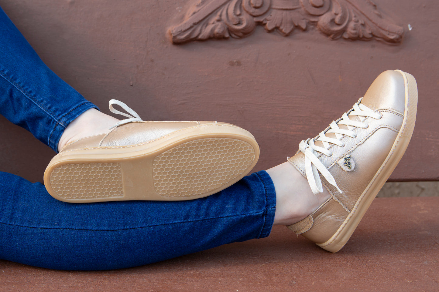 Nienke Sneaker - Metallic Gold