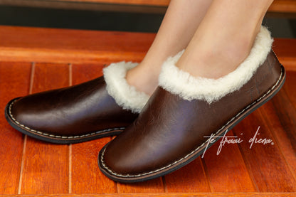 Simone Slipper - Dark Choc