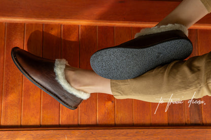 Simone Slipper - Dark Choc