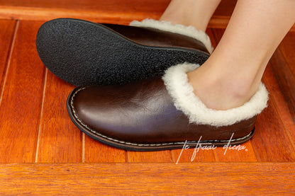 Simone Slipper - Dark Choc