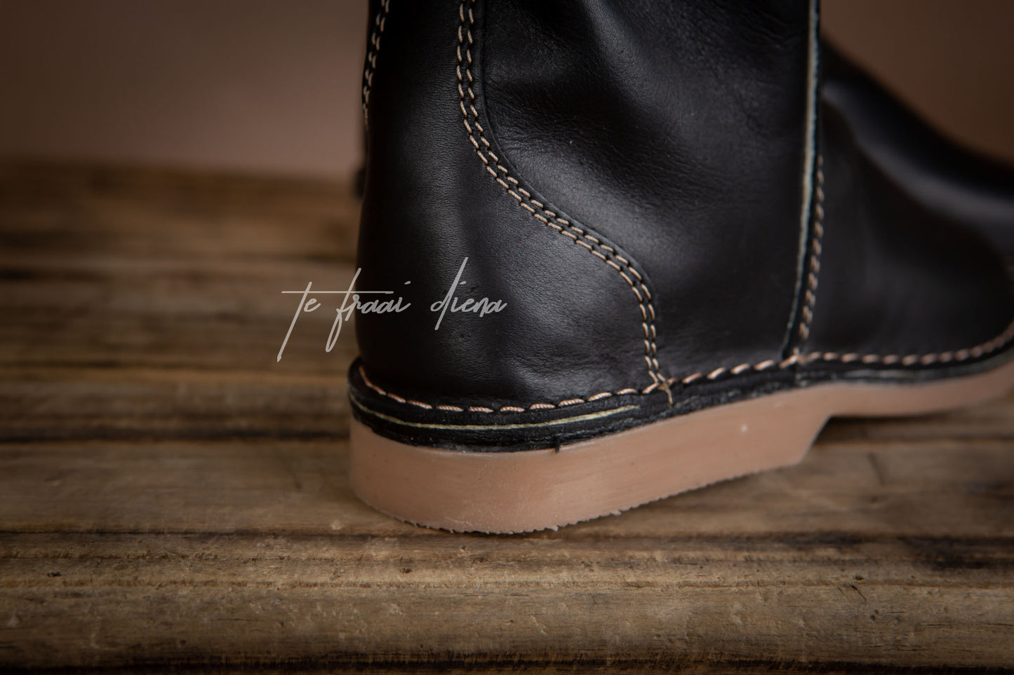 Stella - Black (Beige Sole)