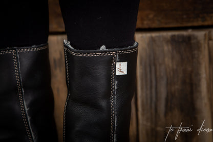 Stella - Black (Beige Sole)