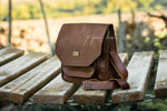 Box Satchel - Cigar Brown
