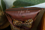 Janine Tote - Cigar with Jaguar Bow