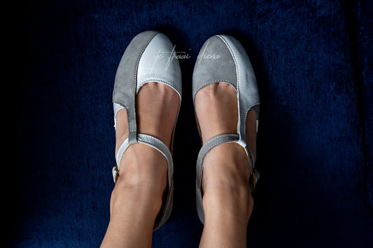 Kayla - Storm Grey & Metallic Silver