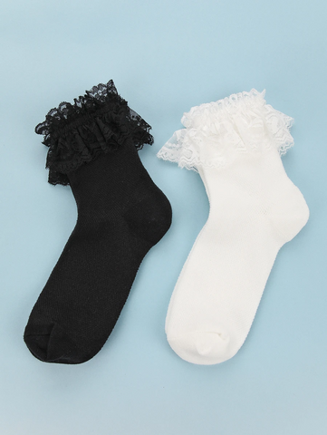 Lace Trim Socks